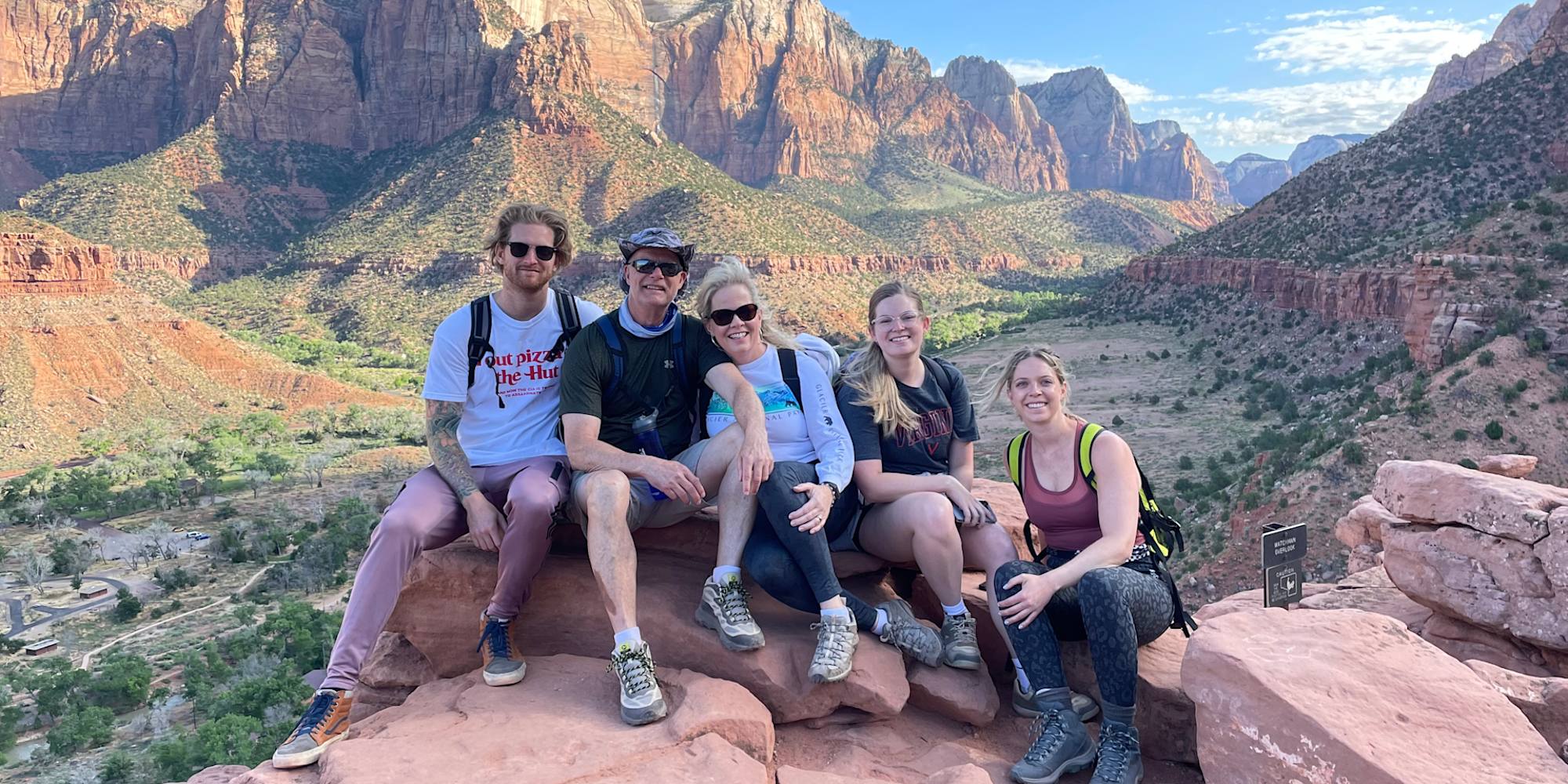 Guests hiking on the Utah Mighty Five Adventure